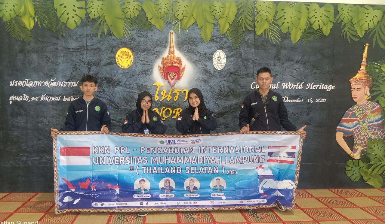 KKN PENGABDIAN INTERNASIONAL MAHASISWA FKIP MATEMATIKA UNIVERSITAS MUHAMMADIYAH LAMPUNG DI THAILAND SELATAN