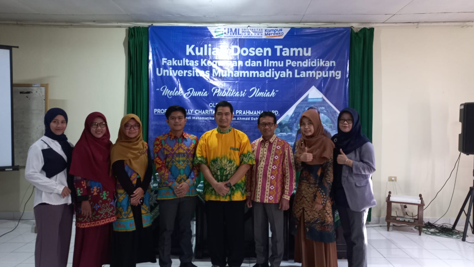 Kuliah Dosen Tamu Melek Dunia Publikasi Ilmiah Program Studi Pendidikan Matematika UM Lampung
